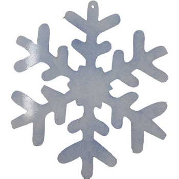 Snowflake Blue Glitter - Metal Wall Art - Badger Steel USA