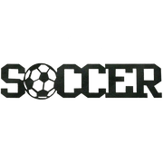 Soccer Word - Metal Wall Art
