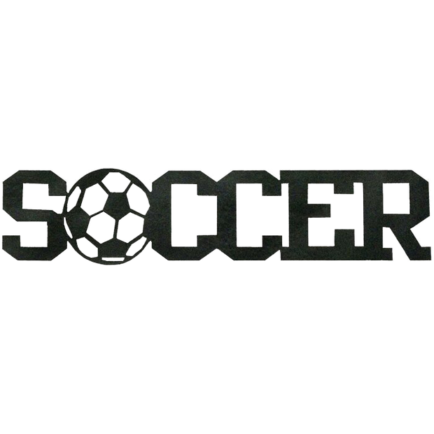 Soccer Word - Metal Wall Art