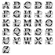 Alphabet Split Wall Decor - Metal Wall Art