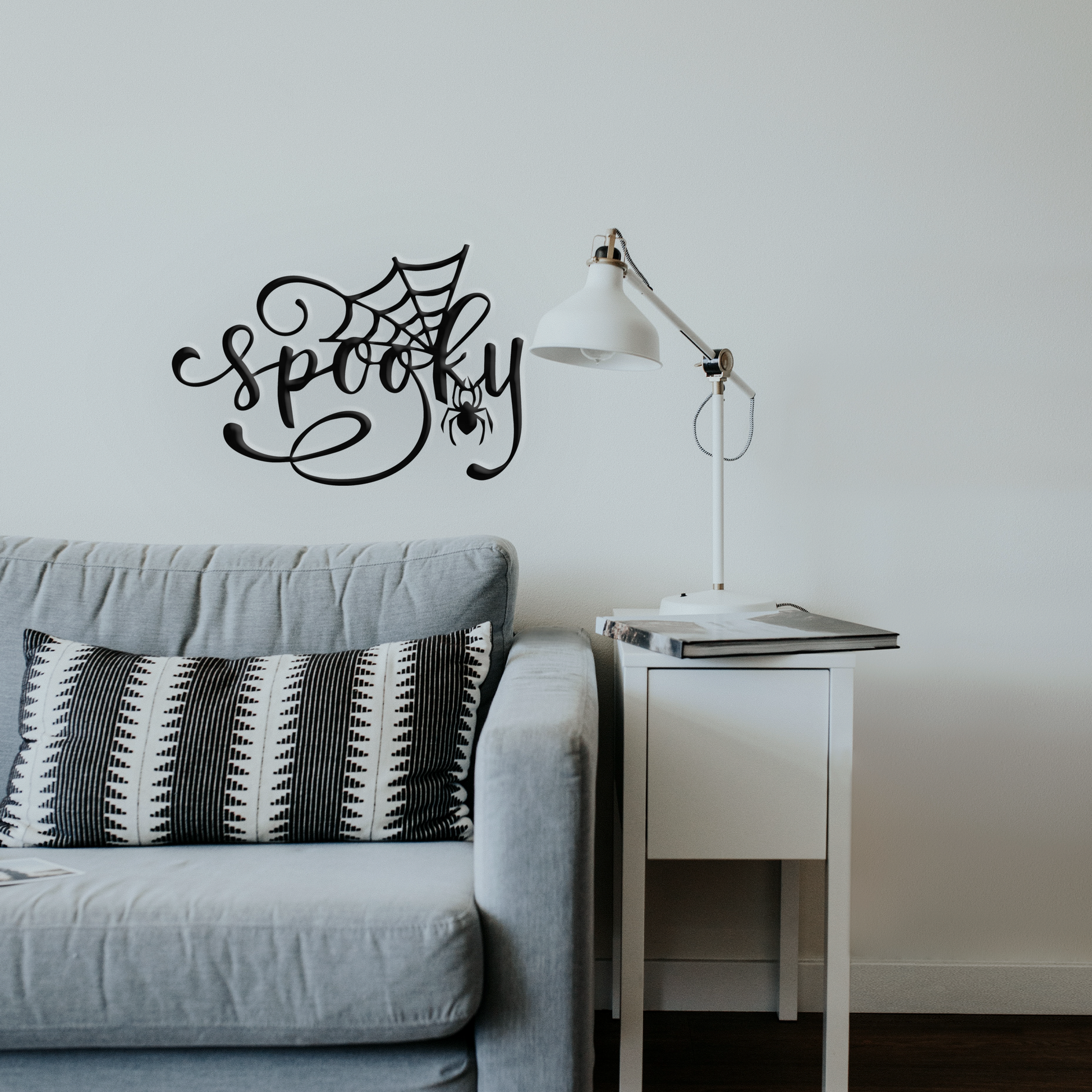 Spooky Web - Metal Wall Art With Couch - Badger Steel USA