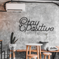 Stay Positive - Metal Wall Art