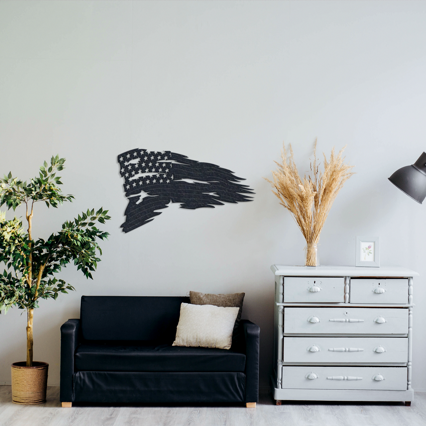 Tattered Flag - Metal Wall Art