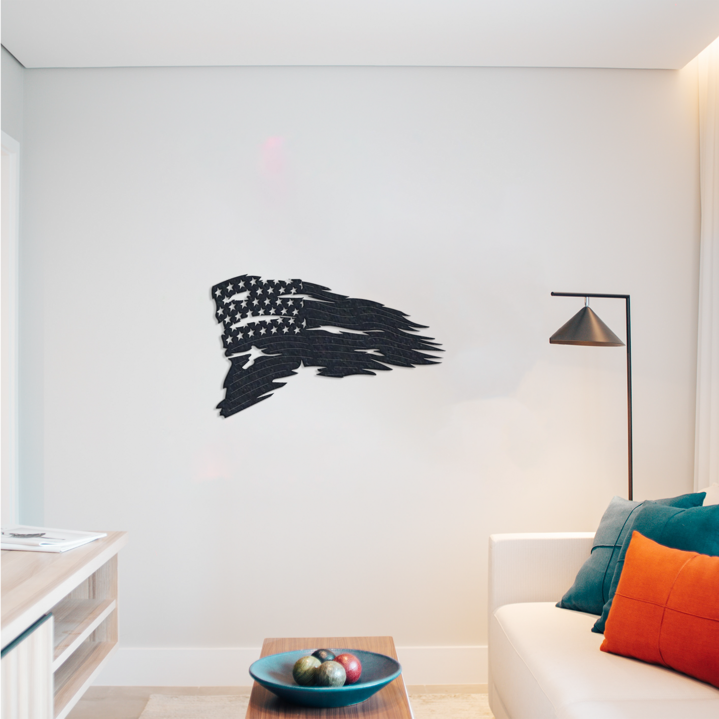 Tattered Flag - Metal Wall Art