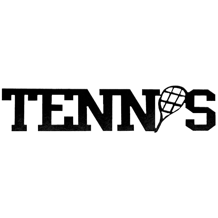 Tennis Word - Metal Wall Art