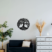 Tree Of Life Monogram - Metal Wall Art