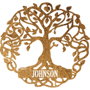 Tree Of Life Monogram - Metal Wall Art