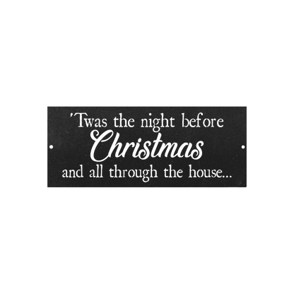 Twas' the night before Christmas - Metal Wall Art