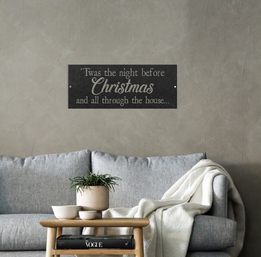 Twas' the night before Christmas - Metal Wall Art