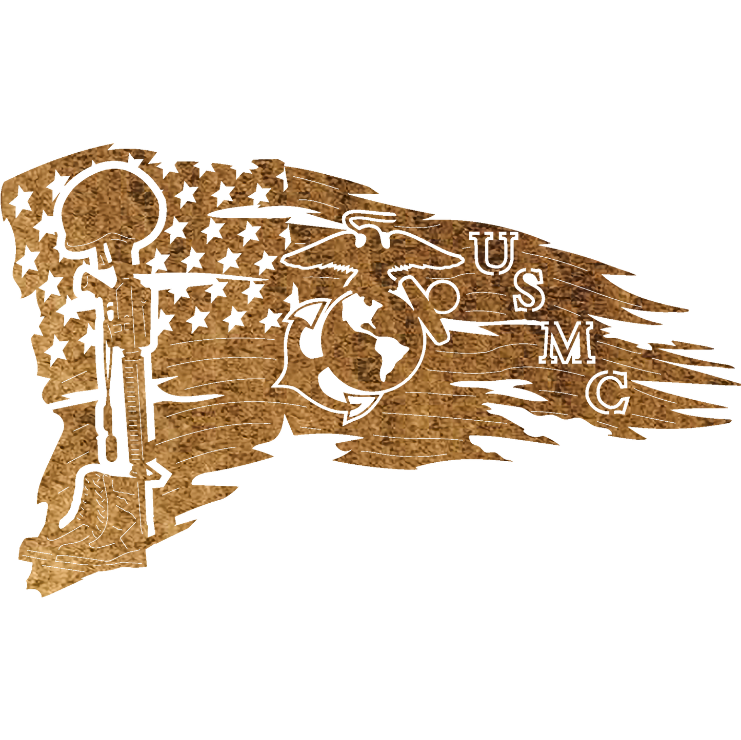 USMC Flag - Metal Wall Art