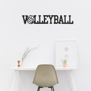 Volleyball Word - Metal Wall Art