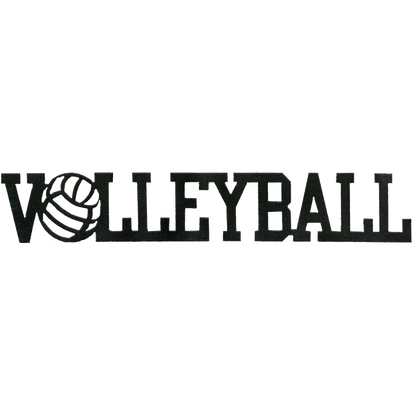 Volleyball Word - Metal Wall Art