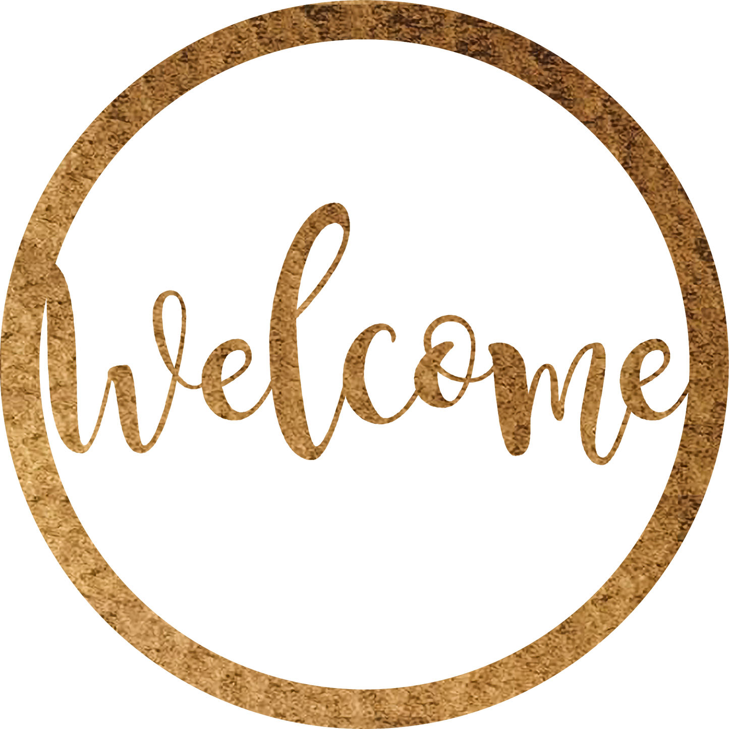 Welcome Round - Metal Wall Art