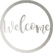 Welcome Round - Metal Wall Art