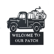 Welcome to our Patch - Metal Wall Art
