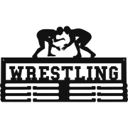 Wrestling Medal Holder - Metal Wall Art