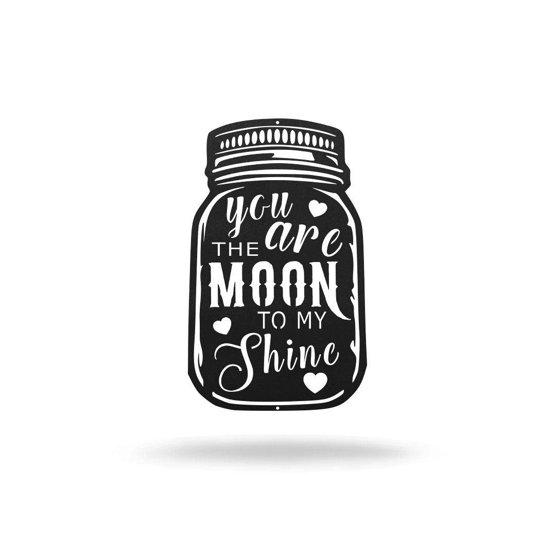 Moon to My Shine - Metal Wall Art
