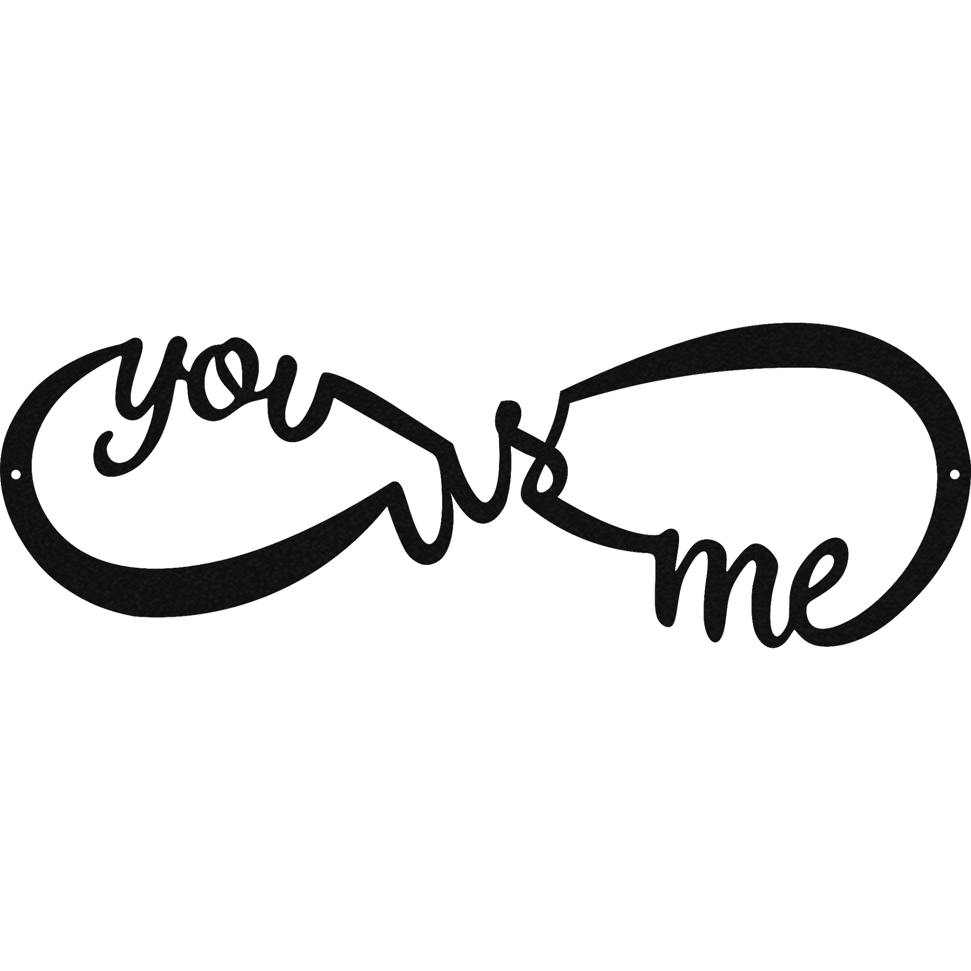 You Me and US Infinity - Metal Wall Art - Badger Steel USA