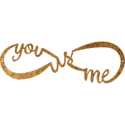 You Me and US Infinity - Metal Wall Art Hammer Copper - Badger Steel USA