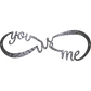 You Me and US Infinity - Metal Wall Art Hammer Silver - Badger Steel USA