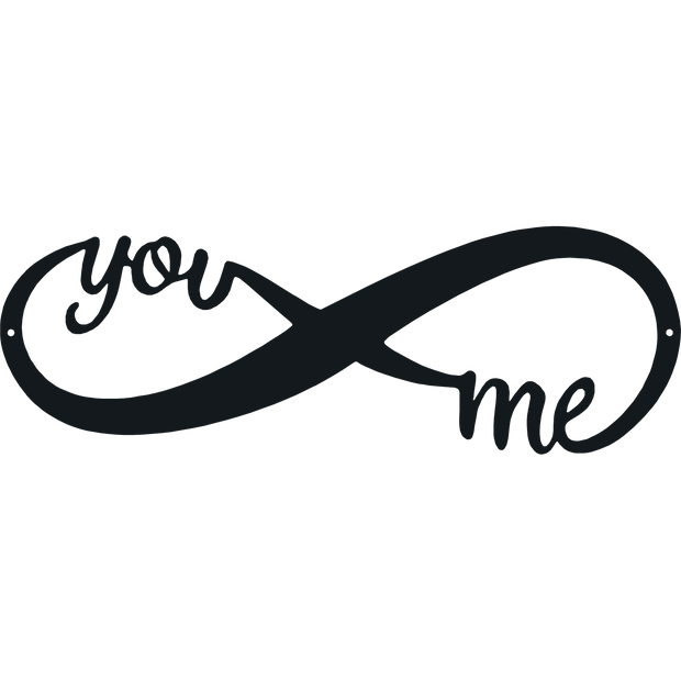 You and Me Infinity - Metal Wall Art - Badger Steel USA