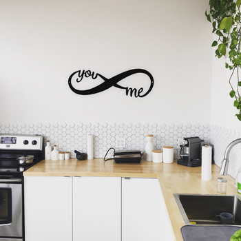 You and Me Infinity - Metal Wall Art - In the Kitchen - Badger Steel USA
