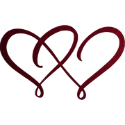 double heart metal wall art prismatic red badger steel usa
