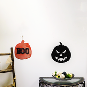Evil Pumpkin - Metal Wall Art - Created Back Ground - Badger Steel Usa