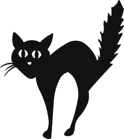 Frighten Cat - Metal Wall Art - Badger Steel Usa
