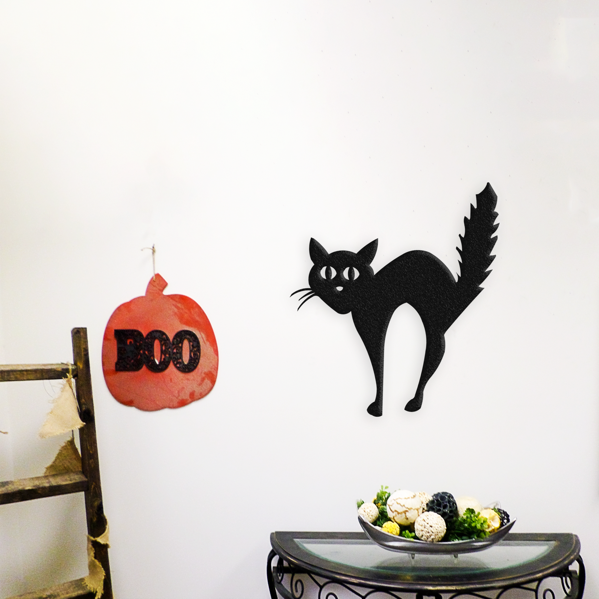 Frighten Cat - Metal Wall Art - Create Background - Badger Steel Usa
