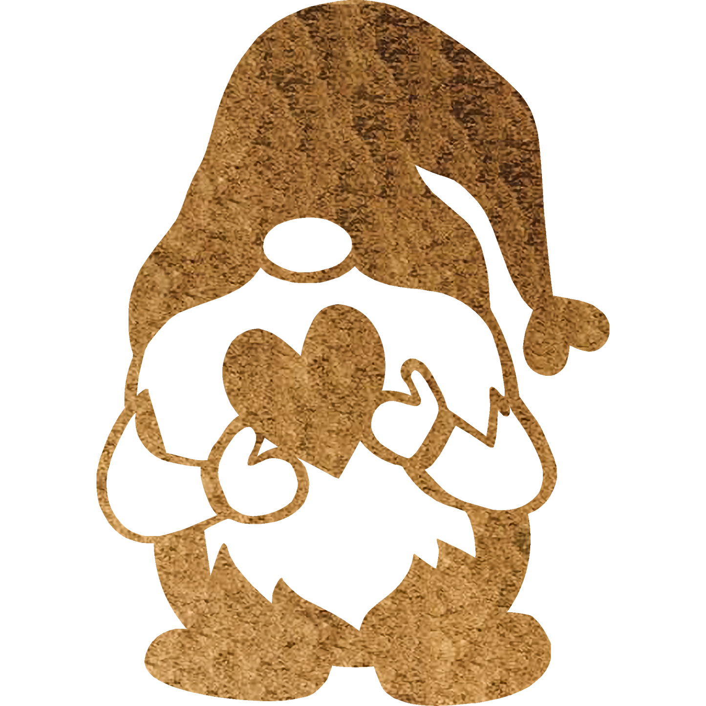 gnome heart metal wall art hammer copper badger steel usa