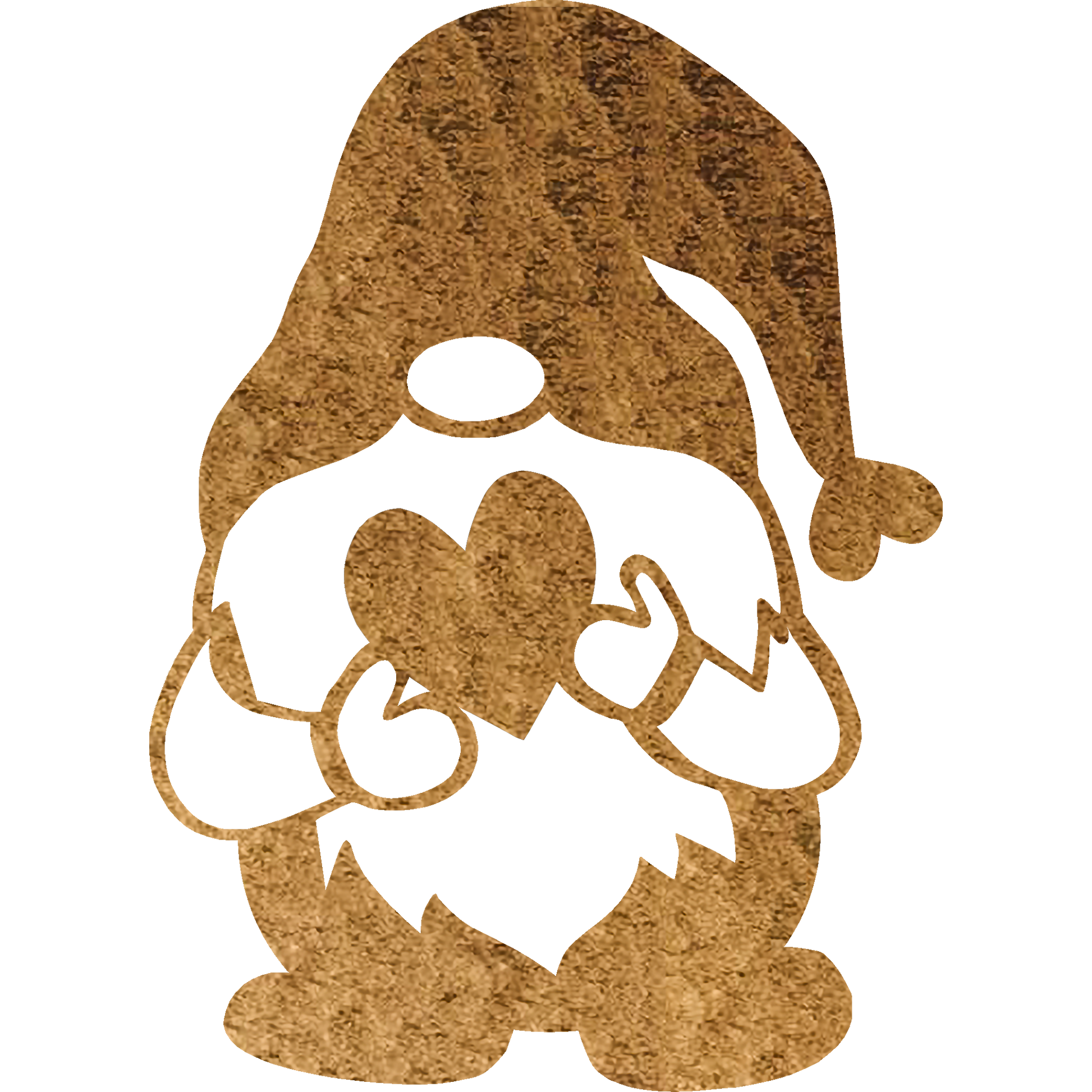 gnome heart metal wall art hammer copper badger steel usa