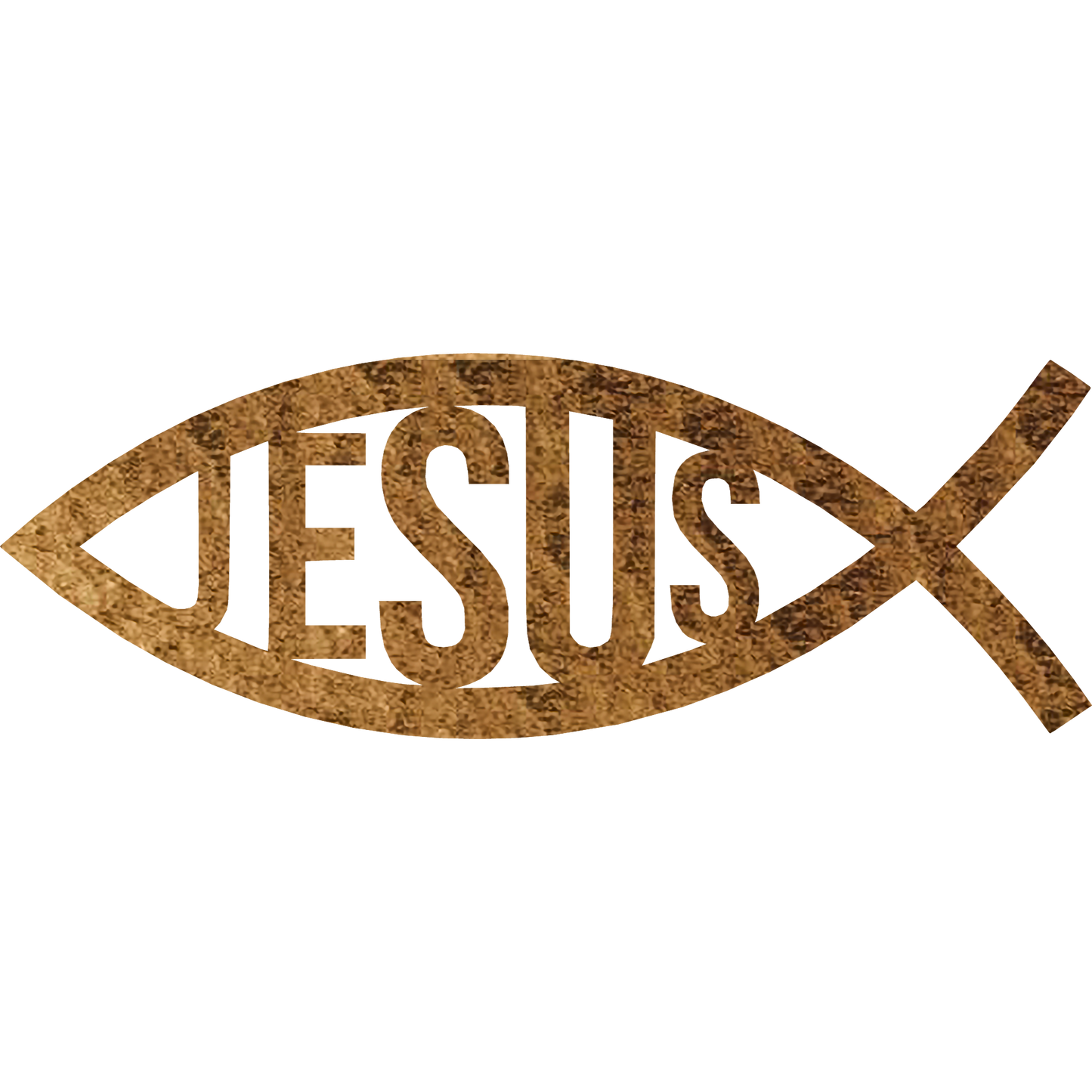 jesus fish metal wall art hammer copper badger steel usa