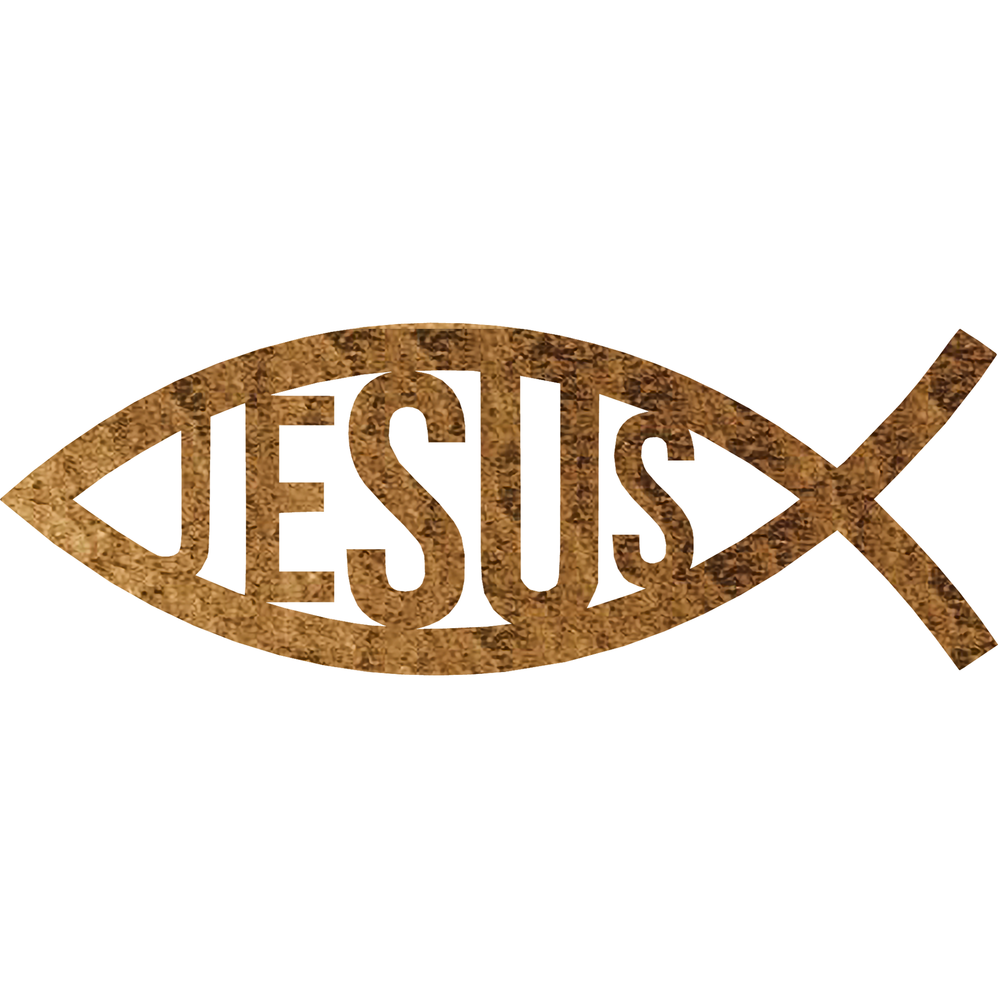 jesus fish metal wall art hammer copper badger steel usa