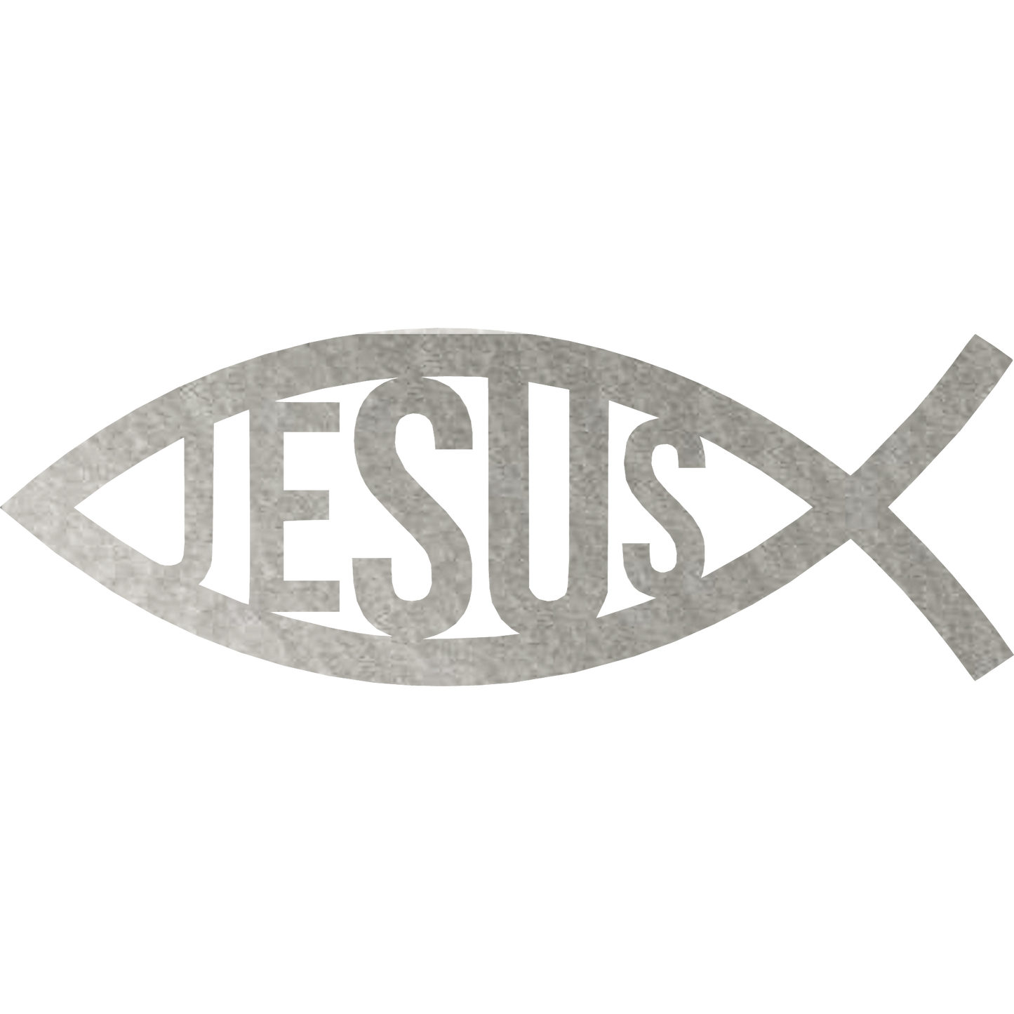 jesus fish metal wall art hammer silver badger steel usa
