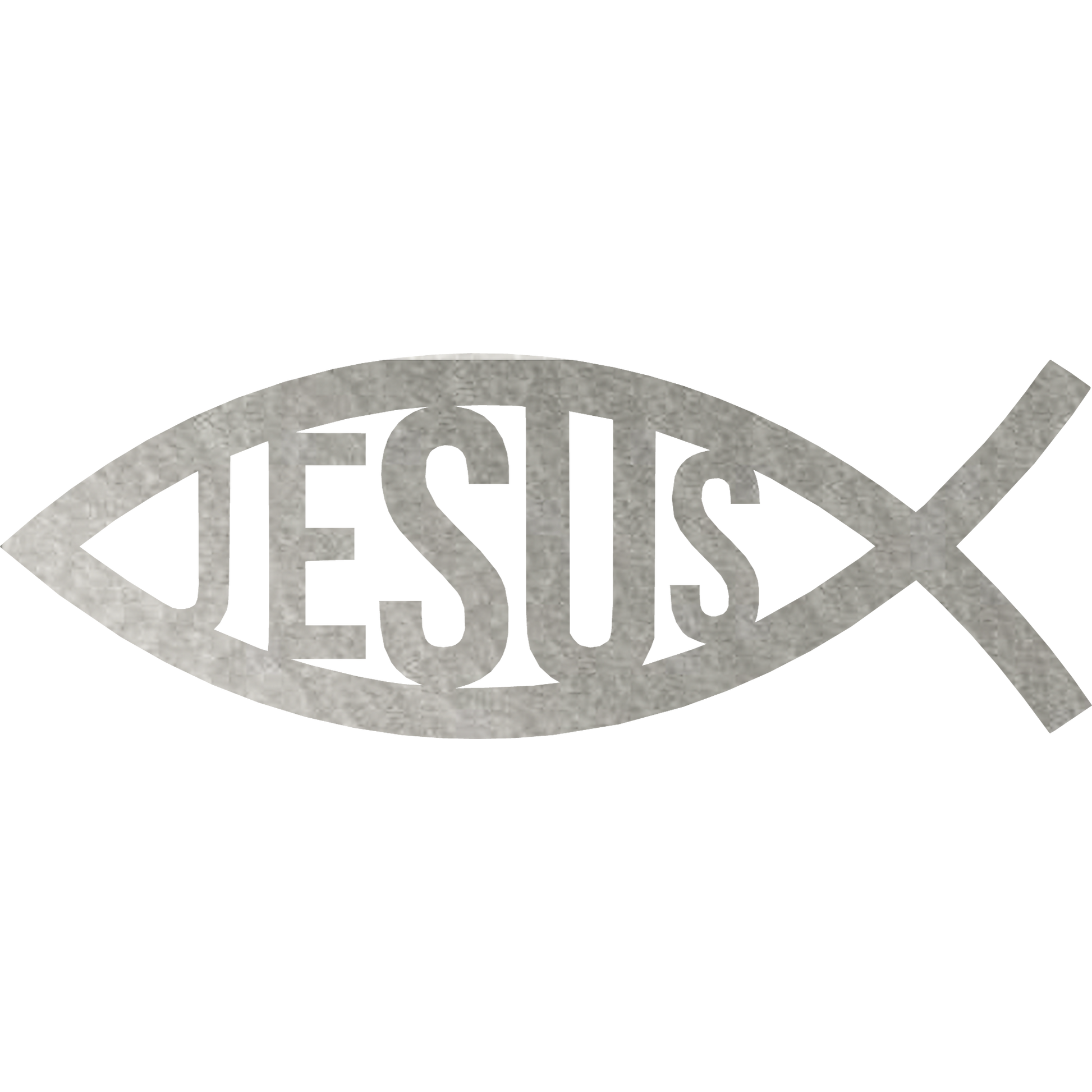 jesus fish metal wall art hammer silver badger steel usa