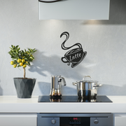 Latte Mug - Metal Wall Art