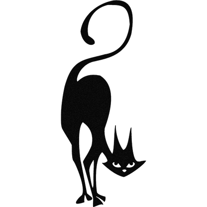 Mischievous Cat - Metal Wall Art - Badger Steel Usa