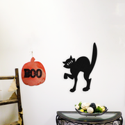 Sneaky Cat - Metal Wall Art - Created Background - Badger Steel Usa