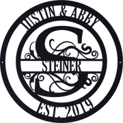Wedding Monogram - Metal Wall Art