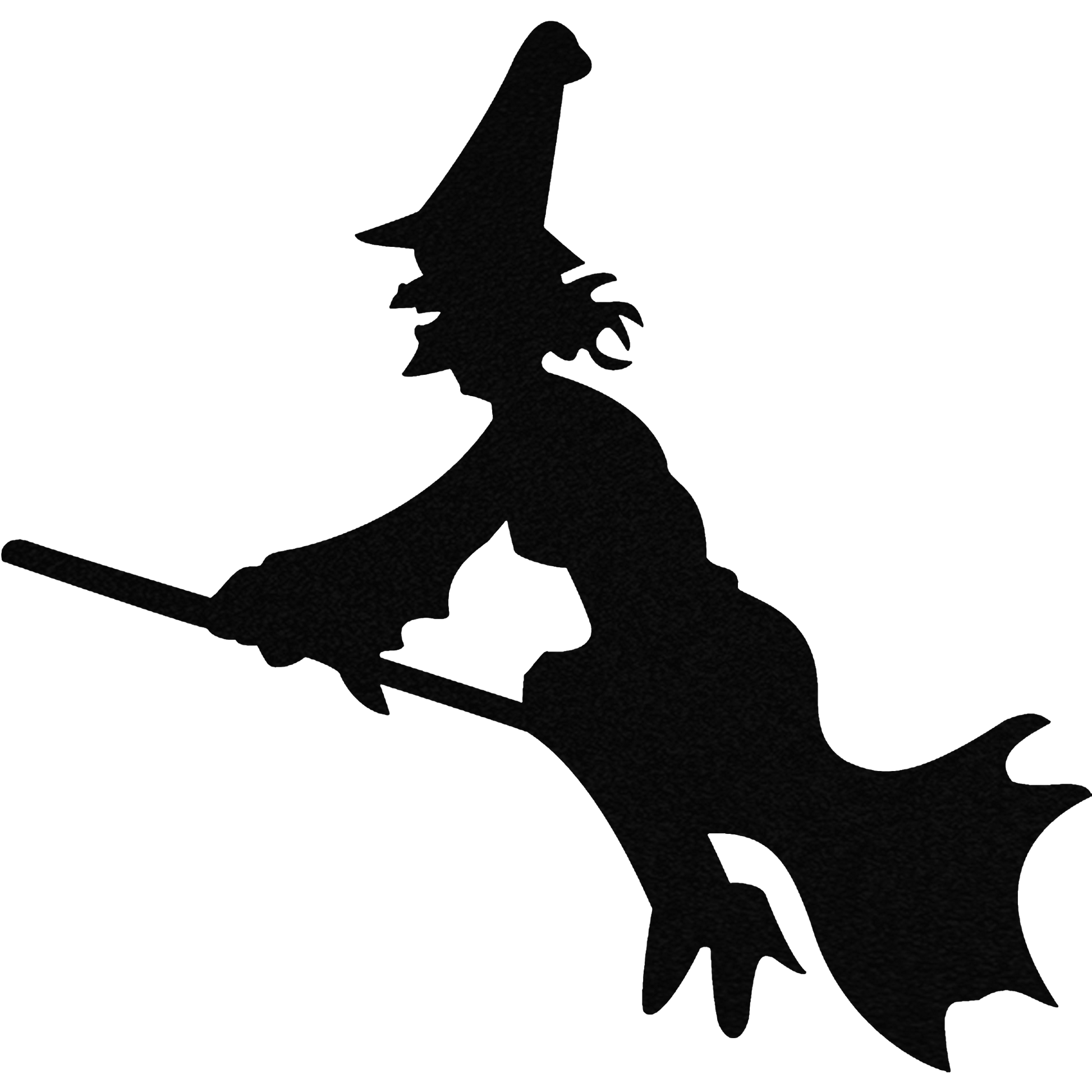 Witch On A Broom - Metal Wall Art - Badger Steel Usa